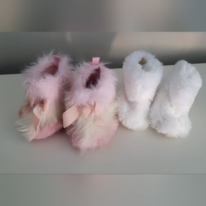 Baby Girl Fuzzy Bootie Bundle